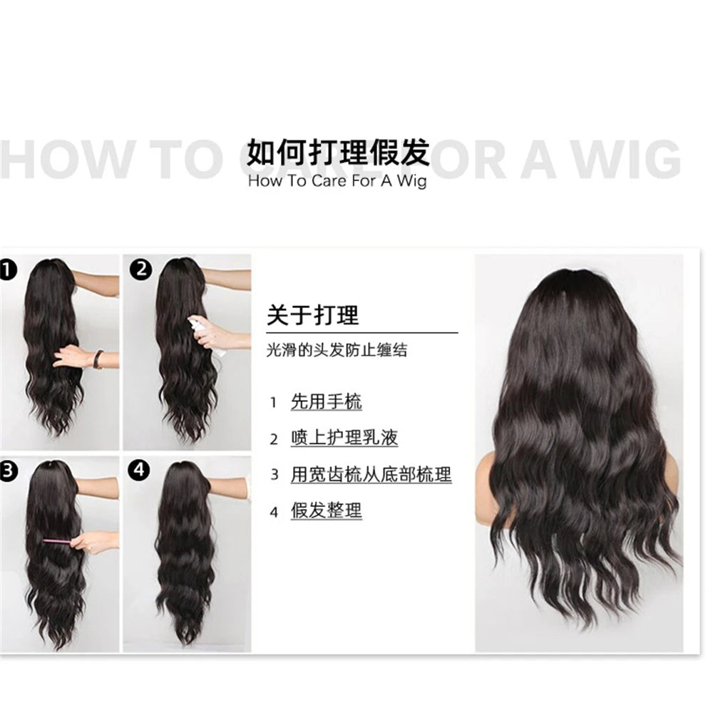 European and American wig, high level wig with bangs