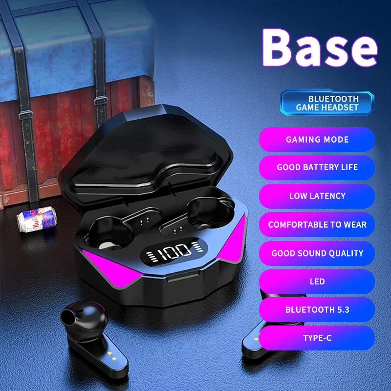 New Gaming Wireless Headphone Bluetooth Earphone audífonos bluetooth inalámbrico freeshippings items ear buds for xiaomi huawei