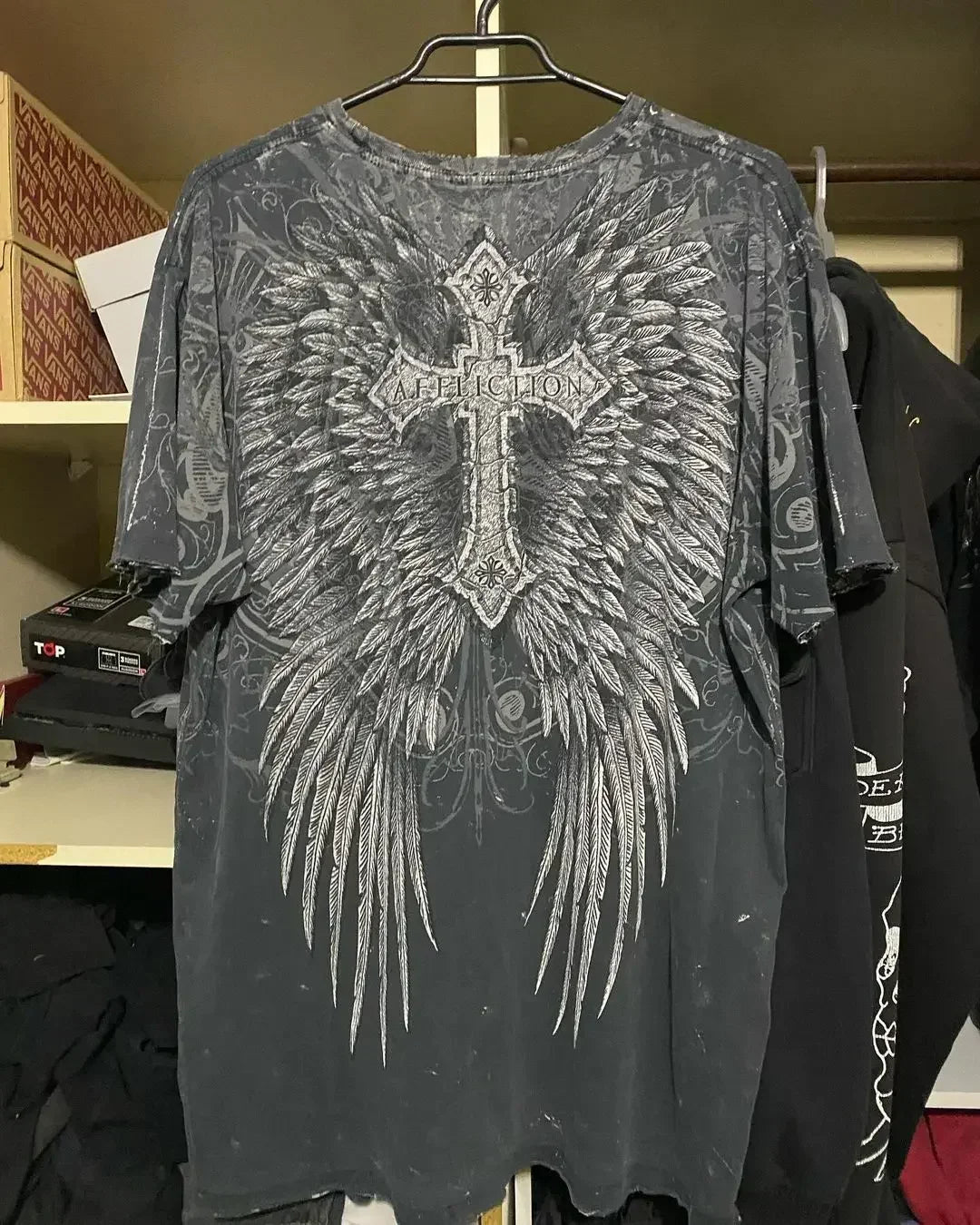 Y2K Affliction Gothic Long sleeved T shirt