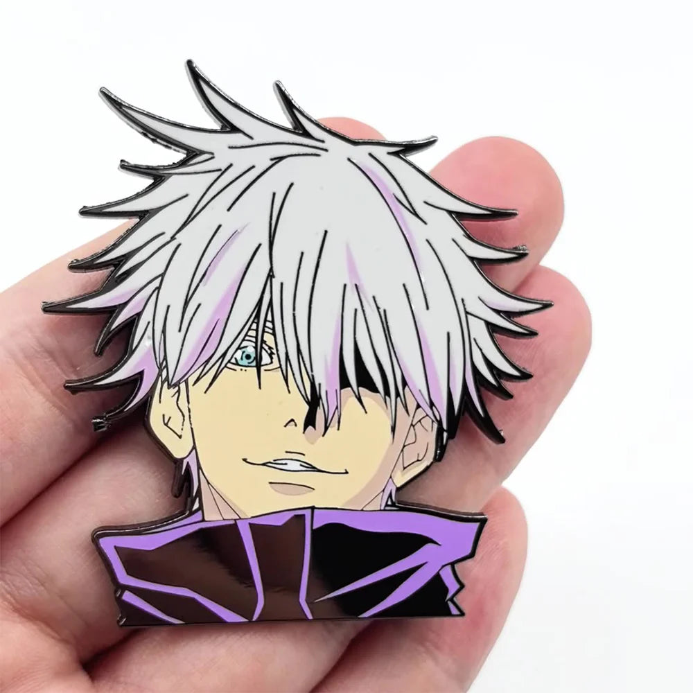 Manga Anime Enamel Pin Brooches For Women Lapel Pins Badge on Backpack Costume Accessories Gojo Jewelry Gifts for Friends