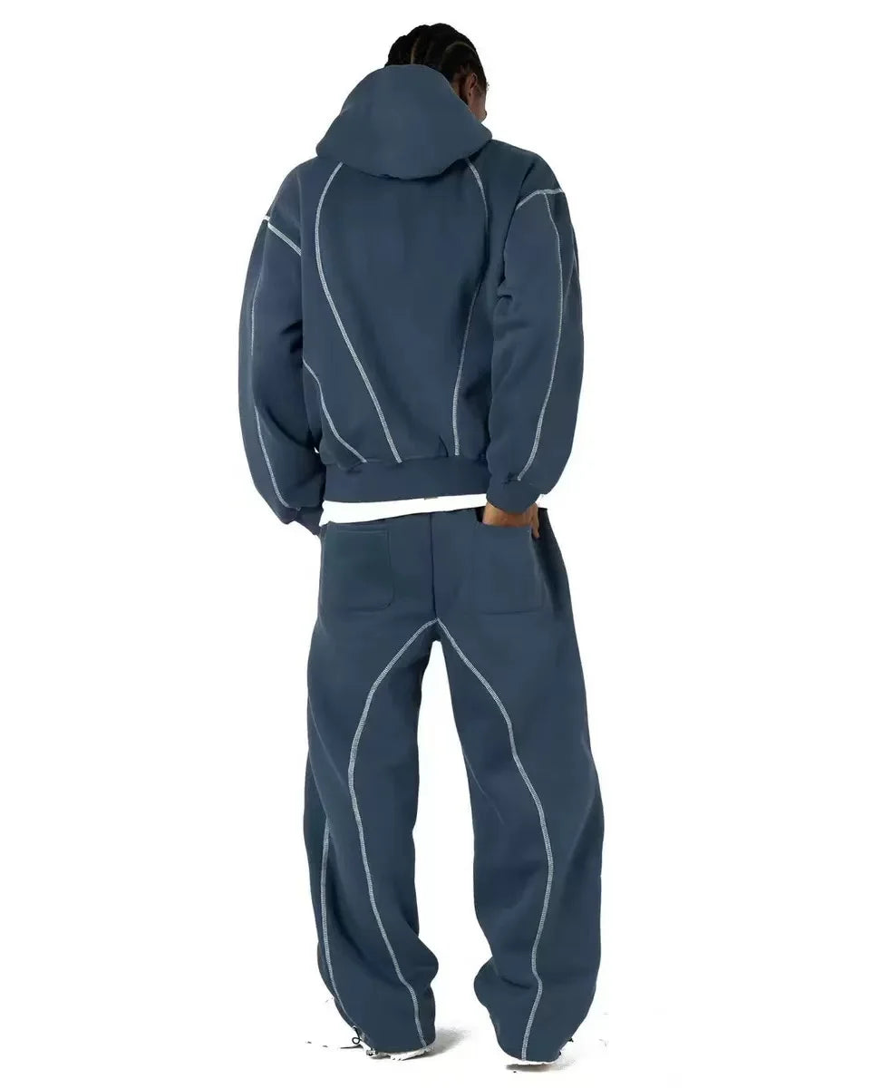 Street Retro Casual Sportswear with Trendy Silhouettes