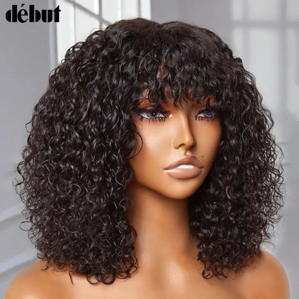 Jerry Curly Short Pixie Bob Cut Human Hair Wigs