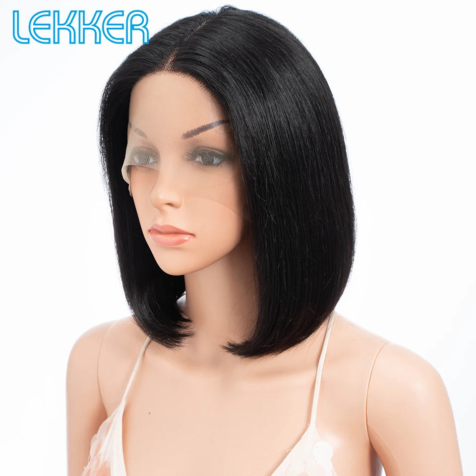 Lekker Highlight Brown Short Straight Bob