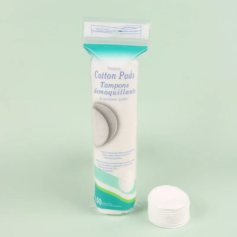 Facial Cotton Pads Makeup Remover Centralized Water Locking Cotton Soft And Abrasion Resistant Solid Disposable Clean Cotton