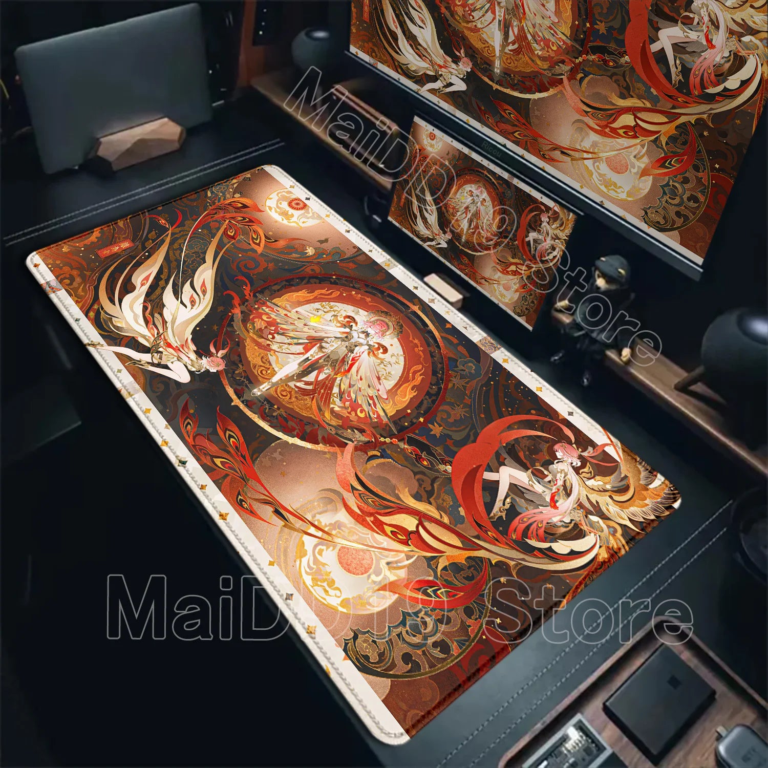 Mouse Pad Laptop Gaming Accessories Keyboard Pad Wuthering Waves Aemeath Chisa Mousepad PC Anime Girl Jinhsi Cute Desk Mouse Mat