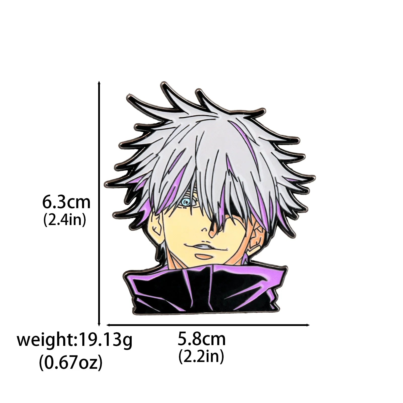 Manga Anime Enamel Pin Brooches For Women Lapel Pins Badge on Backpack Costume Accessories Gojo Jewelry Gifts for Friends