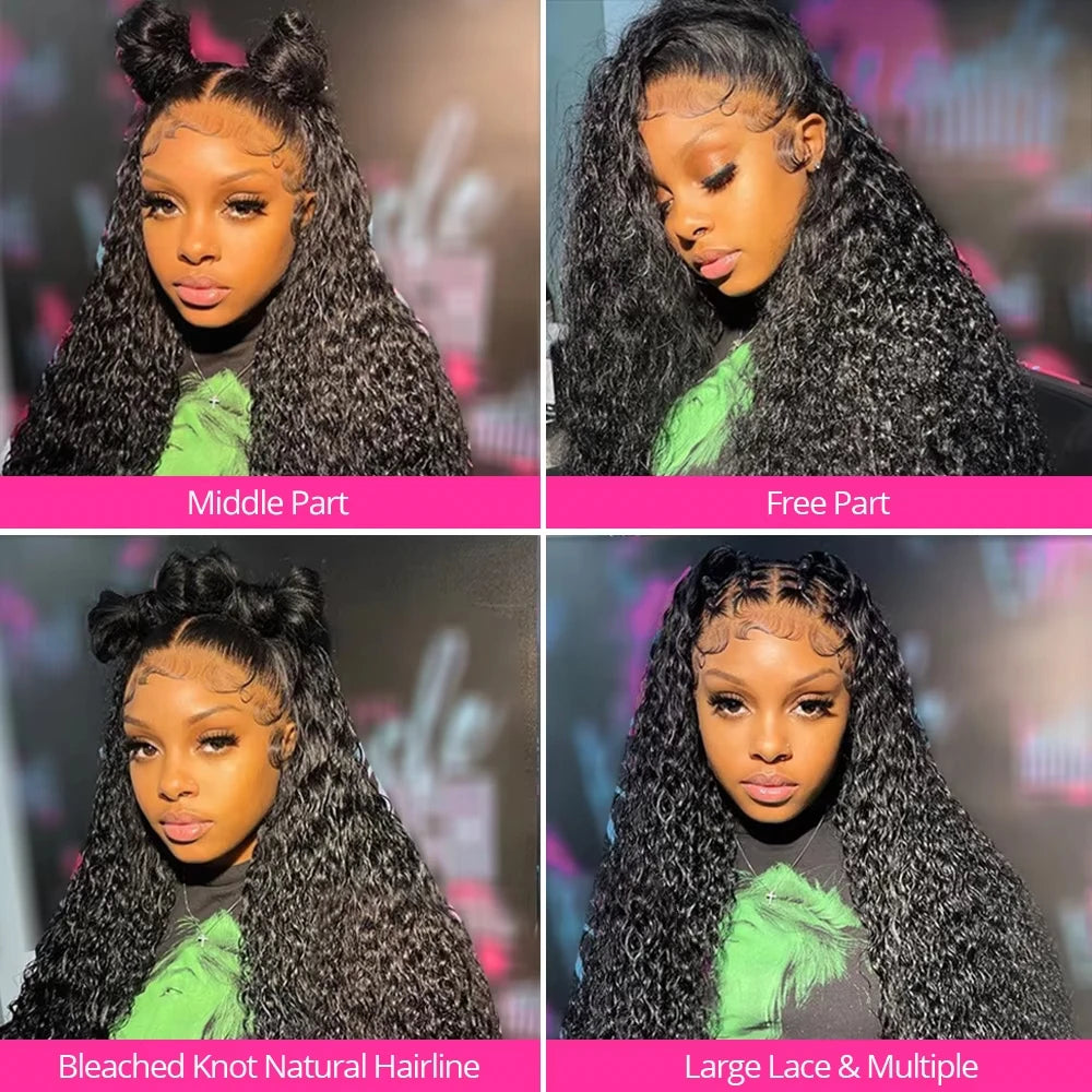 Deep Wave Frontal Wig Hd Lace Wigs