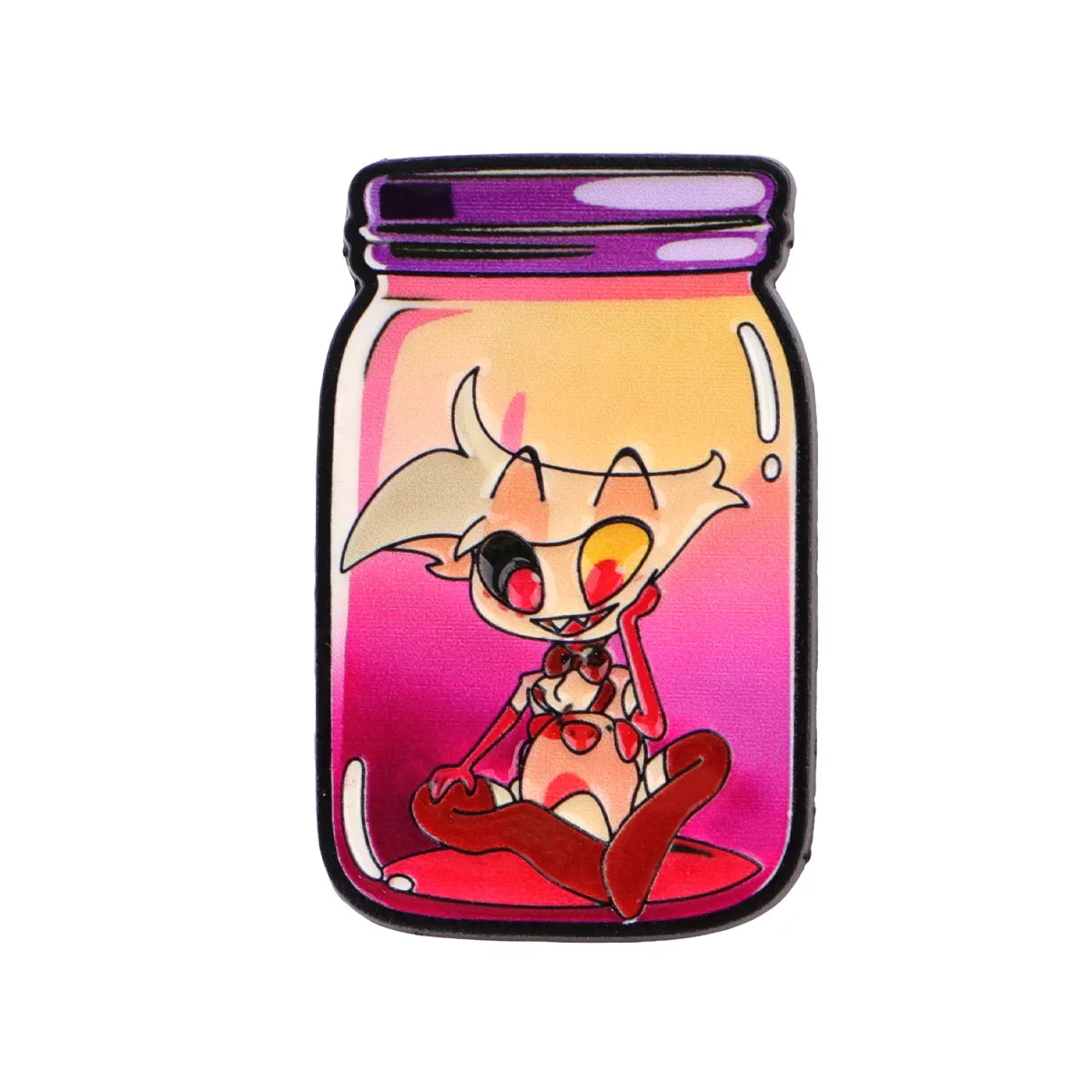 Cute Jar Character Enamel Brooches For Women Lapel Pins Badge on Backpack Costume Accessories Fashion Jewelry Friends Gifts