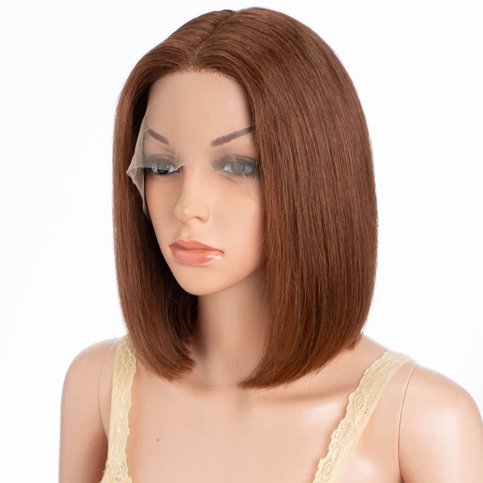 Lekker Highlight Brown Short Straight Bob
