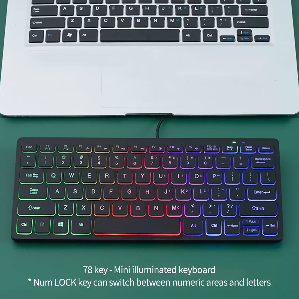 Wired Keyboard Mini Multimedia teclado For Laptop PC TV iPad Macbook Android iPad keyboard