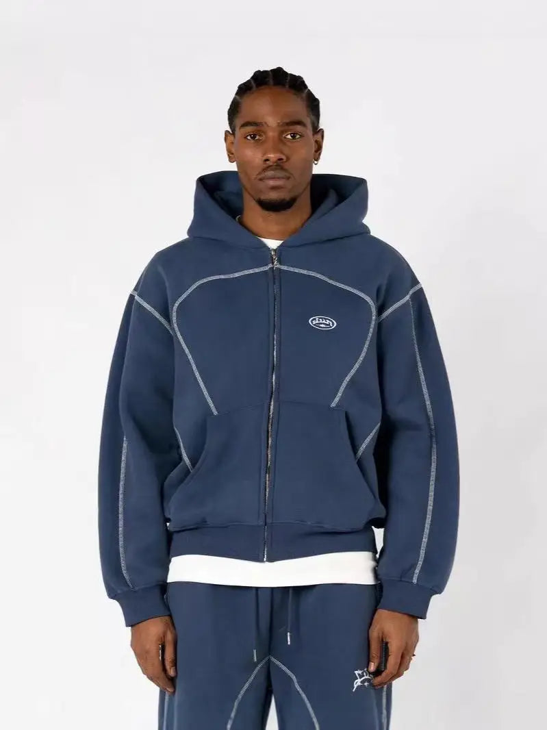 Street Retro Casual Sportswear with Trendy Silhouettes