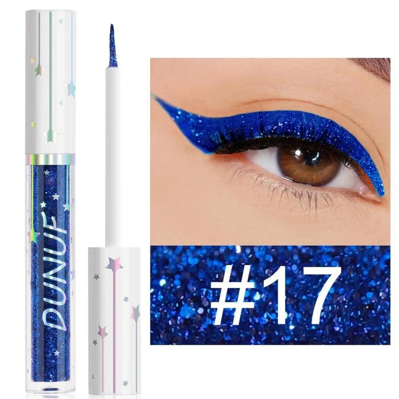 1PC Glittering Liquid Eyeliner and Eyeshadow, Smooth, Shimmering, Brightening, Waterproof,Suitable for Festivals/carnivals/party