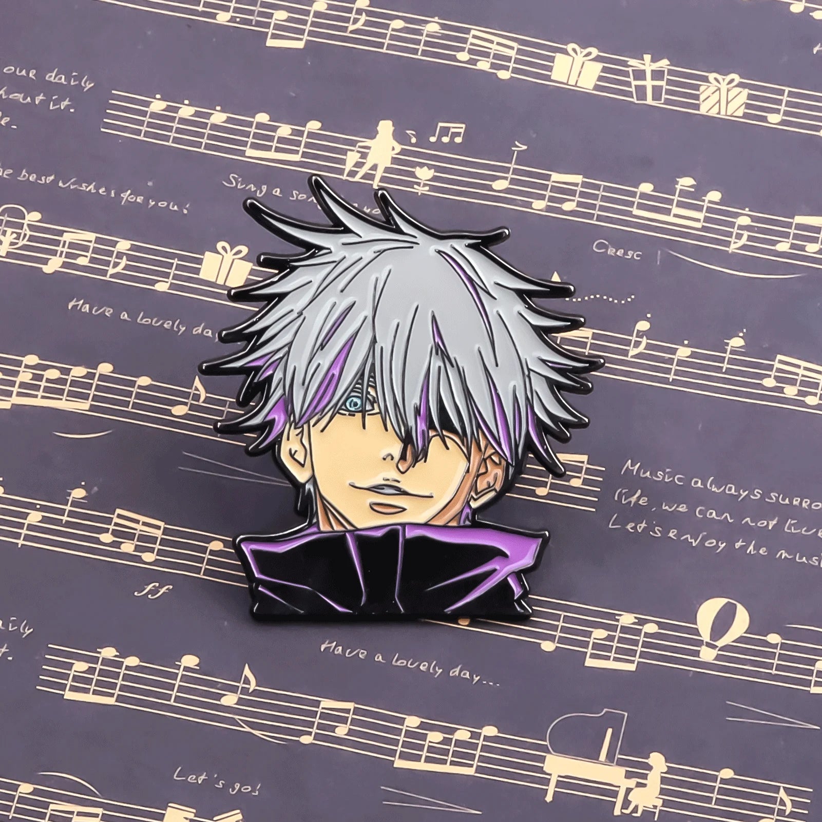 Manga Anime Enamel Pin Brooches For Women Lapel Pins Badge on Backpack Costume Accessories Gojo Jewelry Gifts for Friends