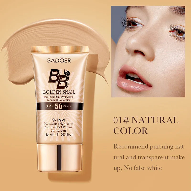 Oil-Control Matte BB Cream Liquid Foundation Waterproof Lasting Full Coverage Acne Spot Dark Circle Concealer Cream Face Makeup