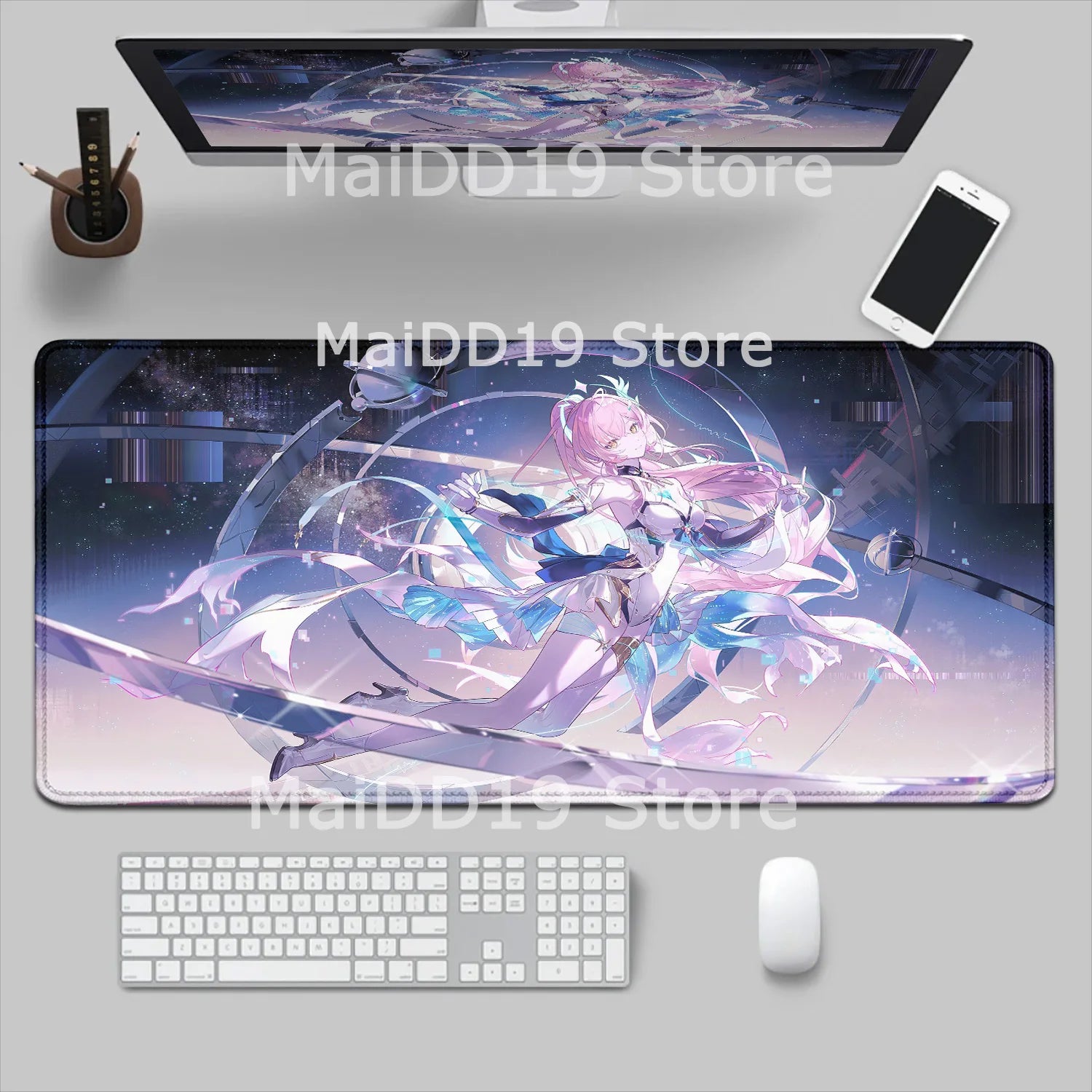 Mouse Pad Laptop Gaming Accessories Keyboard Pad Wuthering Waves Aemeath Chisa Mousepad PC Anime Girl Jinhsi Cute Desk Mouse Mat