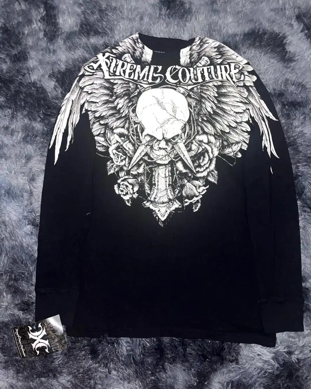 Y2K Affliction Gothic Long sleeved T shirt