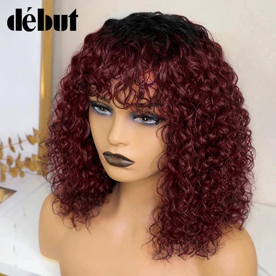 Jerry Curly Short Pixie Bob Cut Human Hair Wigs