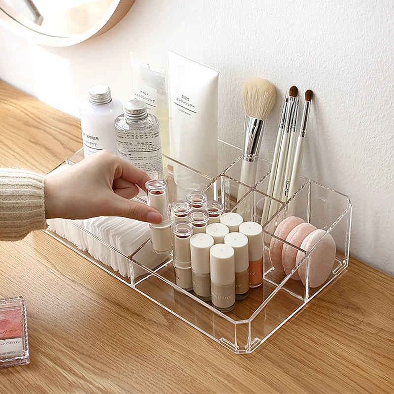 Makeup Organizer Office Organizer Box Cosmetic Plastic Storage Box Desk Bathroom Cosmetic Storage Case Cosmetic Storage Rack