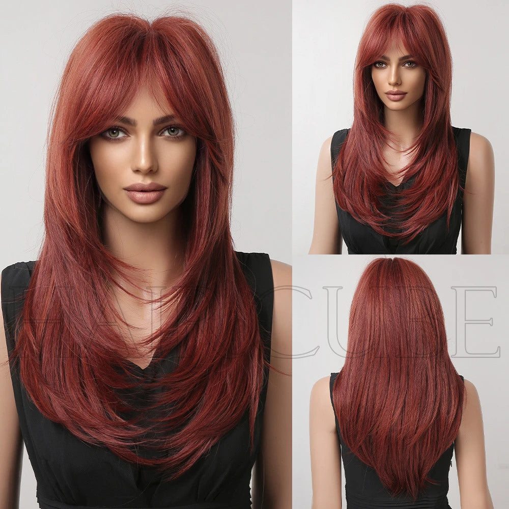 European and American wig, high level wig with bangs