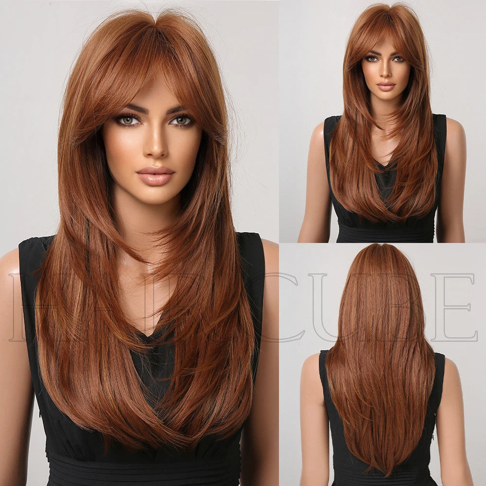 European and American wig, high level wig with bangs