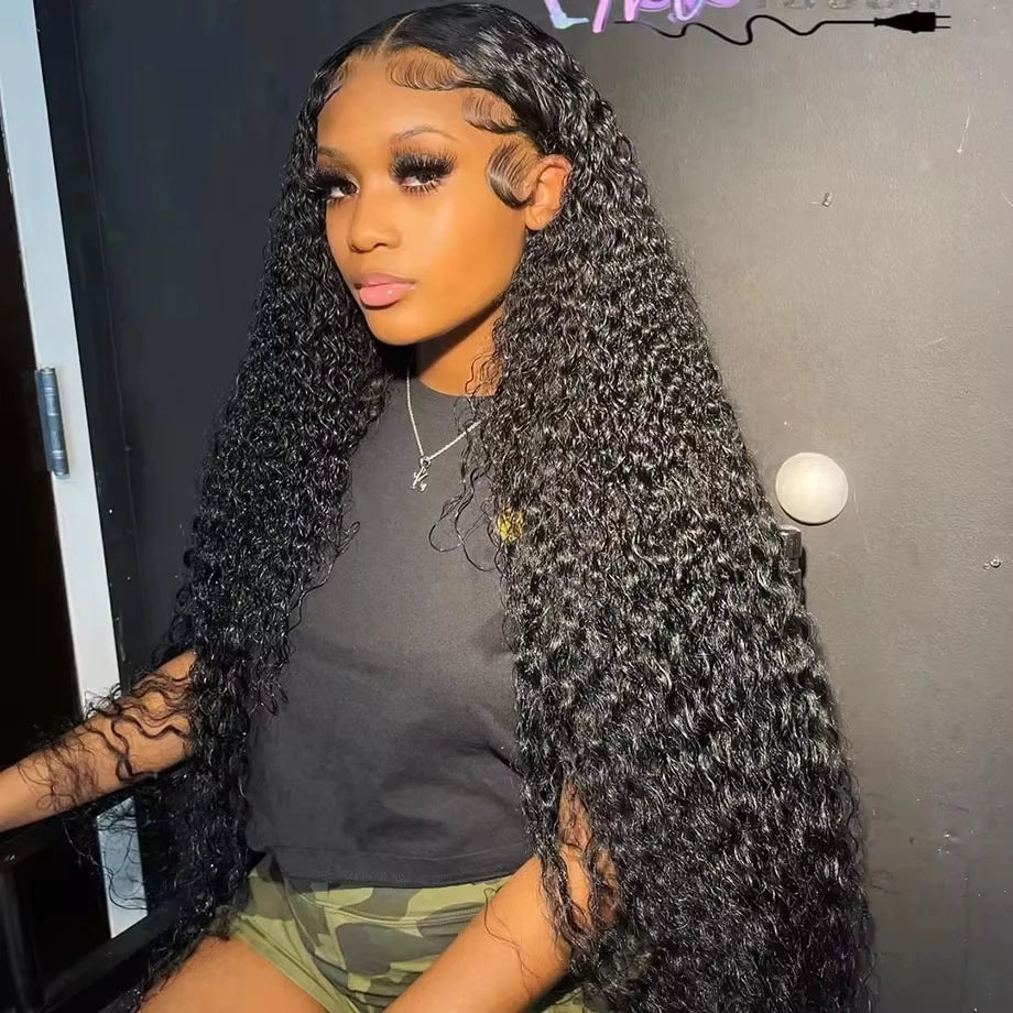 Deep Wave Frontal Wig Hd Lace Wigs