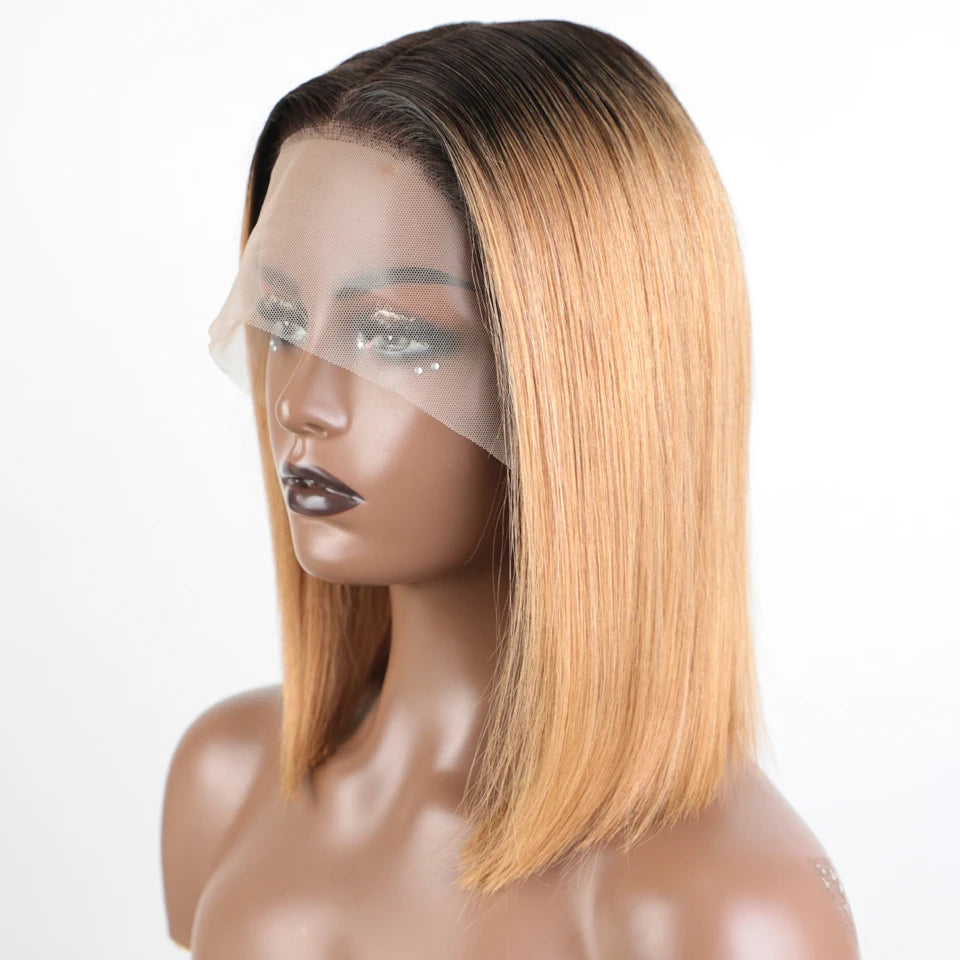 Lekker Highlight Brown Short Straight Bob