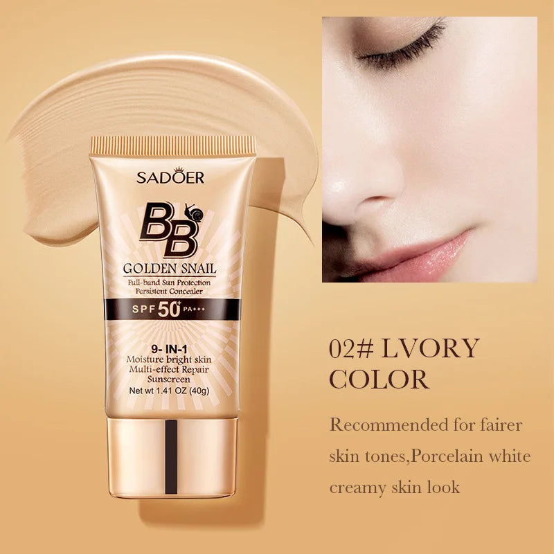 Oil-Control Matte BB Cream Liquid Foundation Waterproof Lasting Full Coverage Acne Spot Dark Circle Concealer Cream Face Makeup