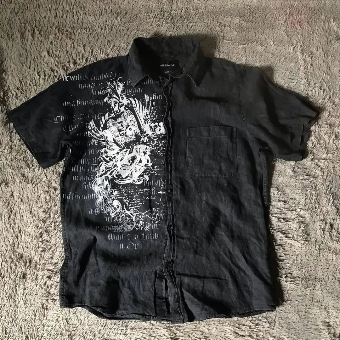 Shirt Affliction T Shirt Harajuku