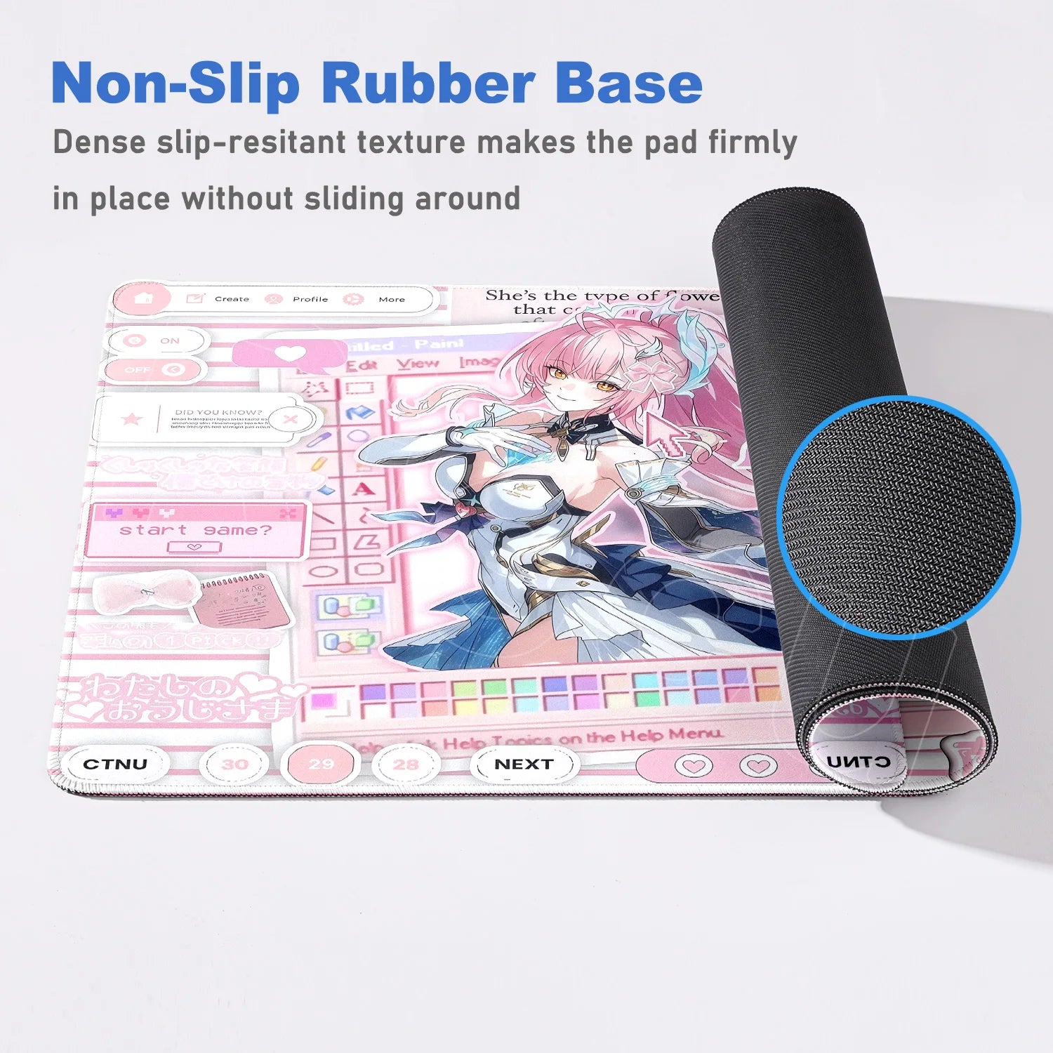 Mouse Pad Laptop Gaming Accessories Keyboard Pad Wuthering Waves Aemeath Chisa Mousepad PC Anime Girl Jinhsi Cute Desk Mouse Mat