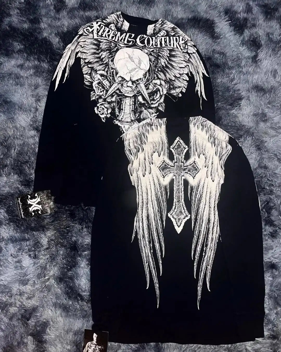 Y2K Affliction Gothic Long sleeved T shirt
