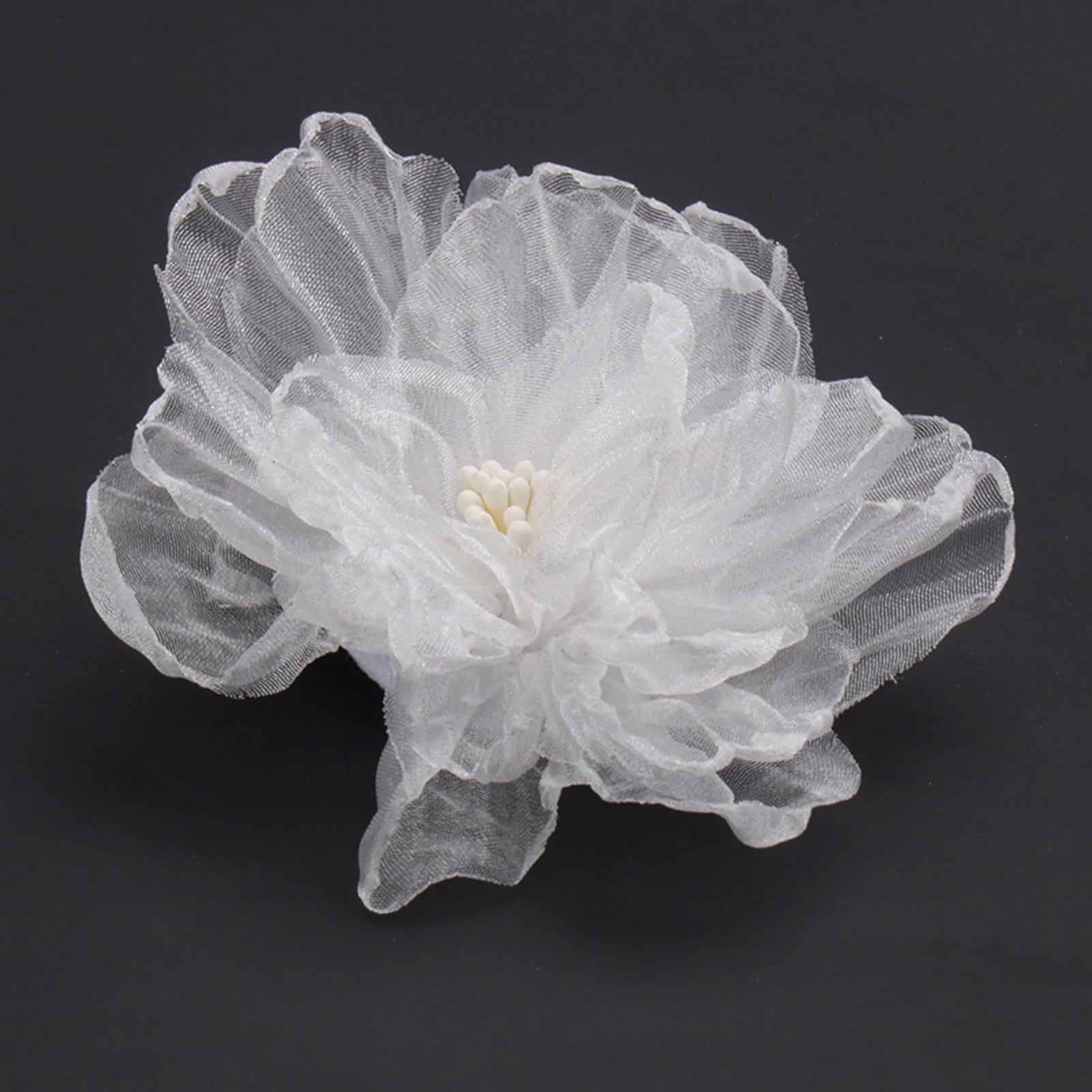 White Floral Hair Clip Wedding Hair Accessories For Women Pearl Fabrics Hairpin Barrettes Bride Tiaras Prom Hair Jewelry Gifts