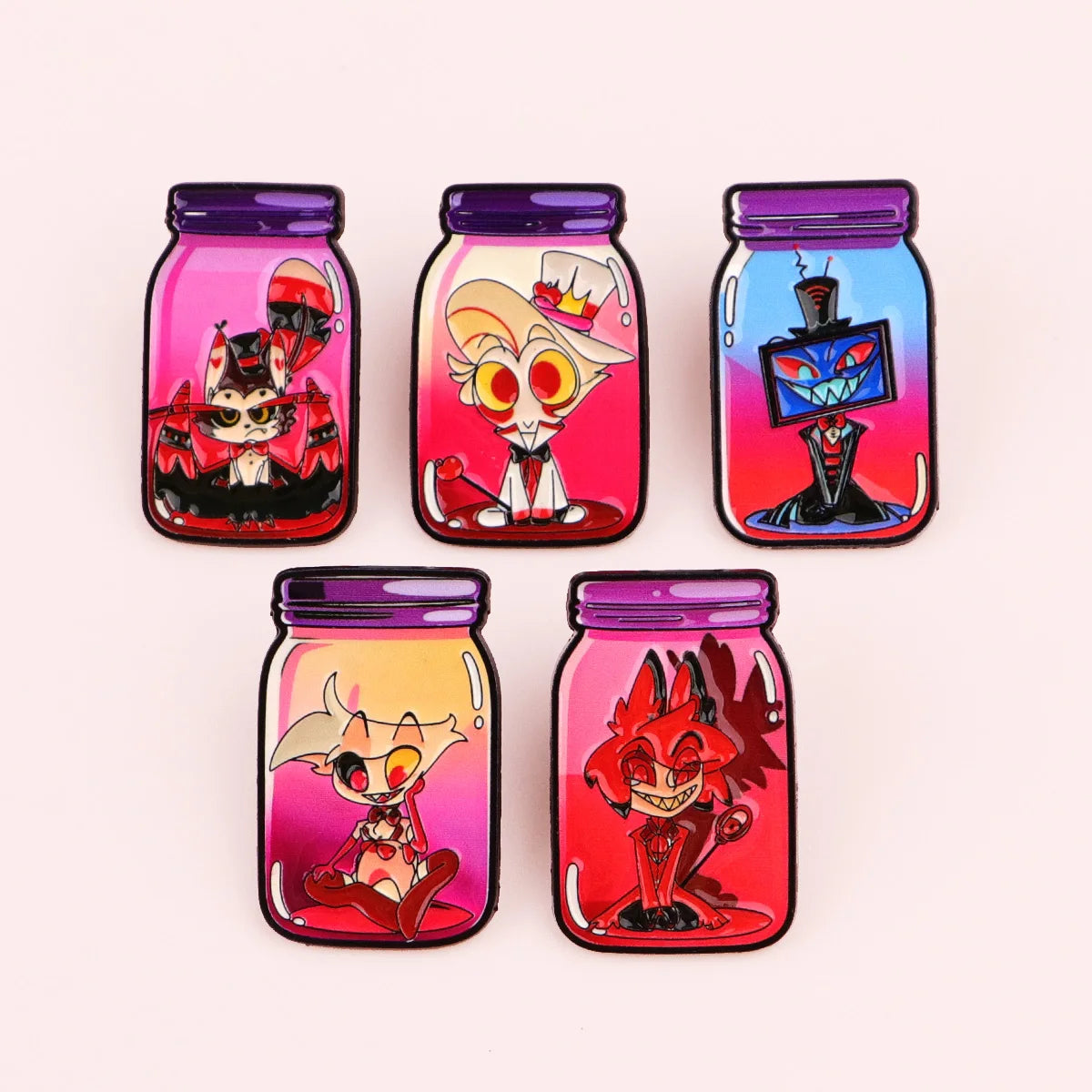 Cute Jar Character Enamel Brooches For Women Lapel Pins Badge on Backpack Costume Accessories Fashion Jewelry Friends Gifts