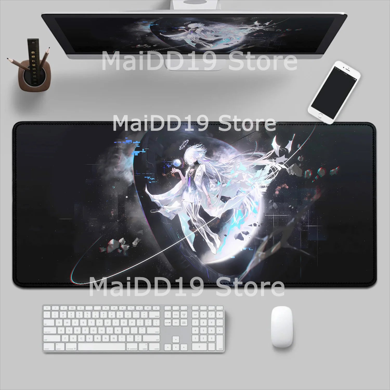 Mouse Pad Laptop Gaming Accessories Keyboard Pad Wuthering Waves Aemeath Chisa Mousepad PC Anime Girl Jinhsi Cute Desk Mouse Mat