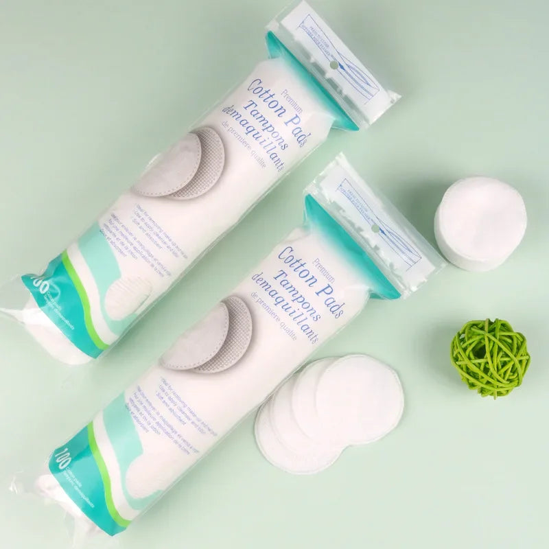 Facial Cotton Pads Makeup Remover Centralized Water Locking Cotton Soft And Abrasion Resistant Solid Disposable Clean Cotton