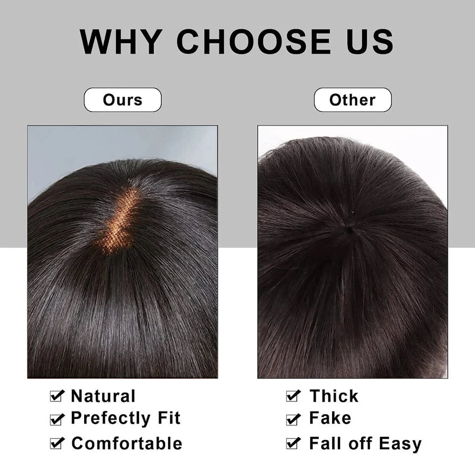 Bone Straight Short Bob Wig With Bangs Brazilian