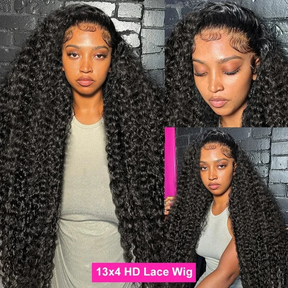 Deep Wave Frontal Wig Hd Lace Wigs