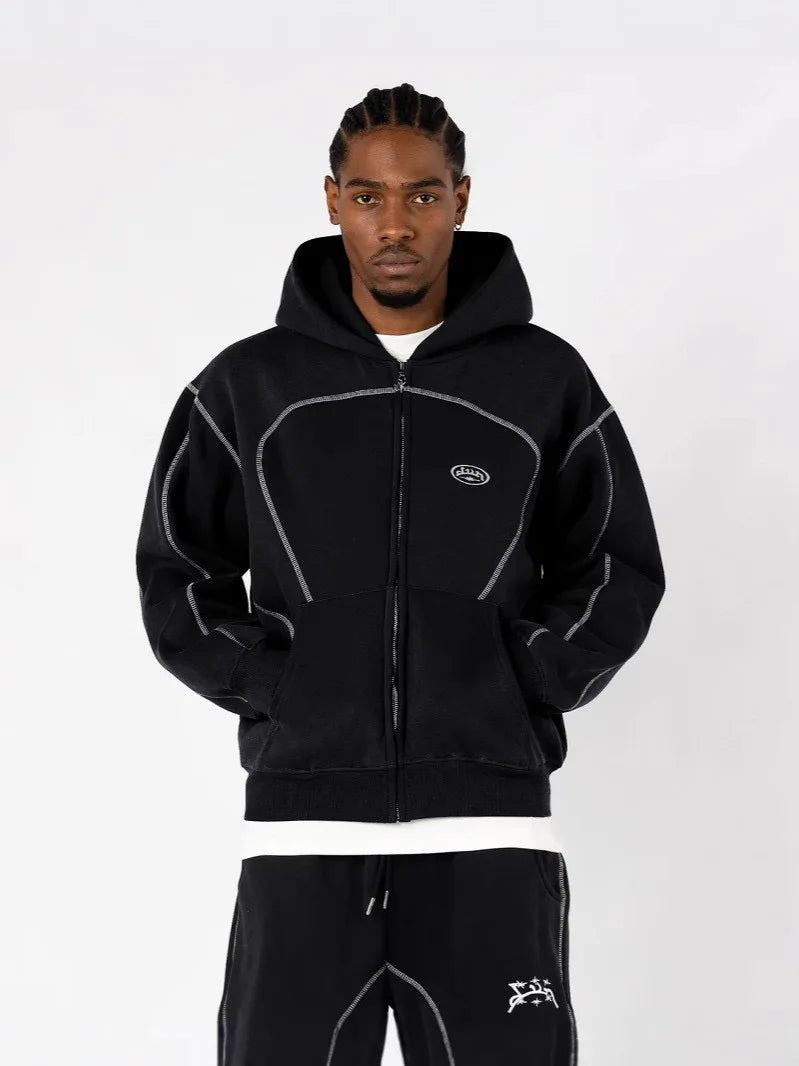 Street Retro Casual Sportswear with Trendy Silhouettes