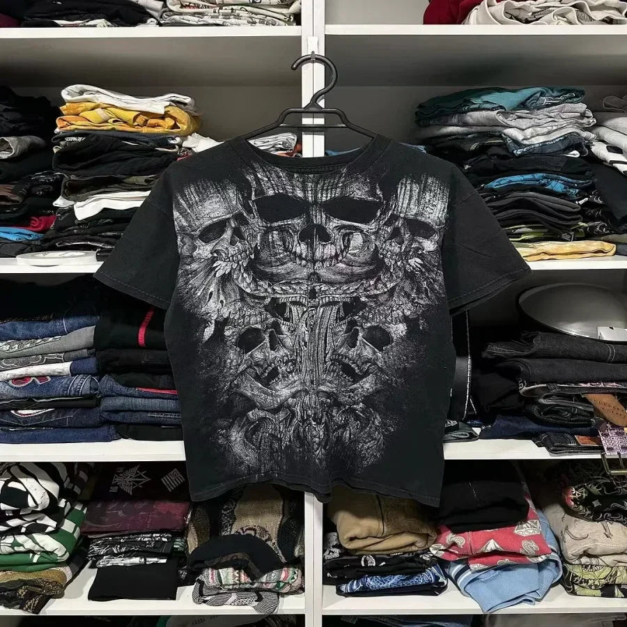 Y2K Affliction Gothic Long sleeved T shirt