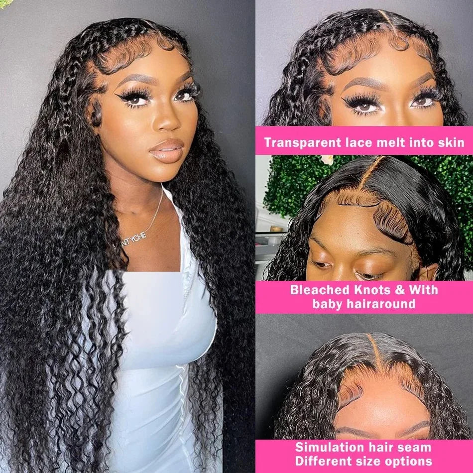 Deep Wave Frontal Wig Hd Lace Wigs