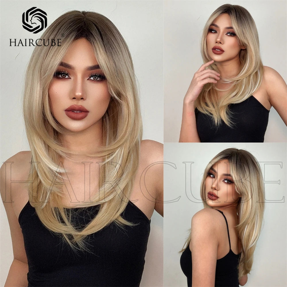 European and American wig, high level wig with bangs