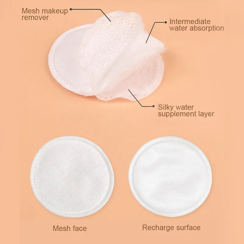 Facial Cotton Pads Makeup Remover Centralized Water Locking Cotton Soft And Abrasion Resistant Solid Disposable Clean Cotton